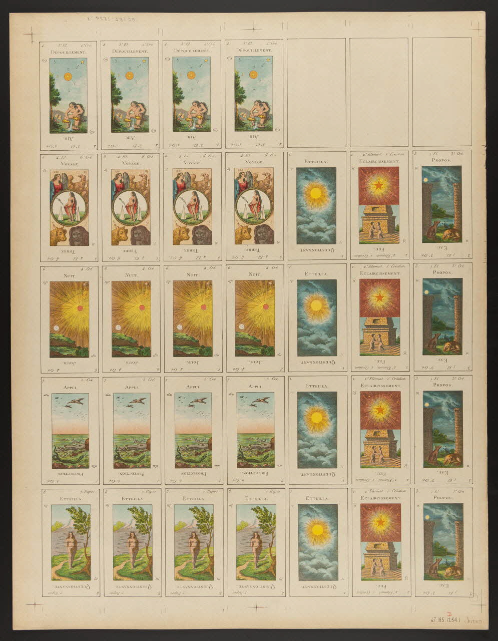 estampe Cartes de prédiction 1967.185.1234.1 Photo