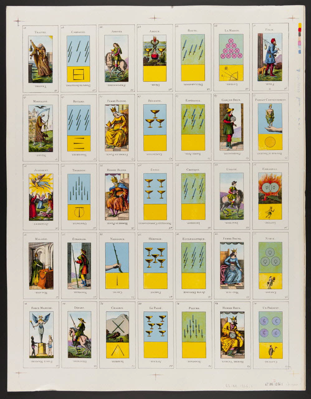 estampe Cartes de prédiction 1967.185.1236.1 Photo