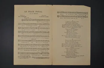 Charles-Louis Pothier ; Charles Borel-Clerc ; Adolphe Bérard chanson petit format Île-de-France, France 1918 1966.190.74 Photo Mucem