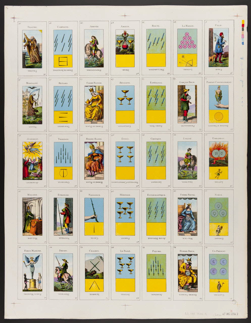 estampe Cartes de prédiction 1967.185.1236.2 Photo