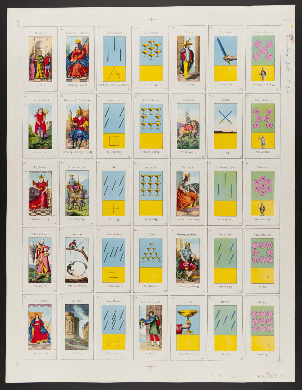 estampe Cartes de prédiction 1967.185.1237.1 Photo