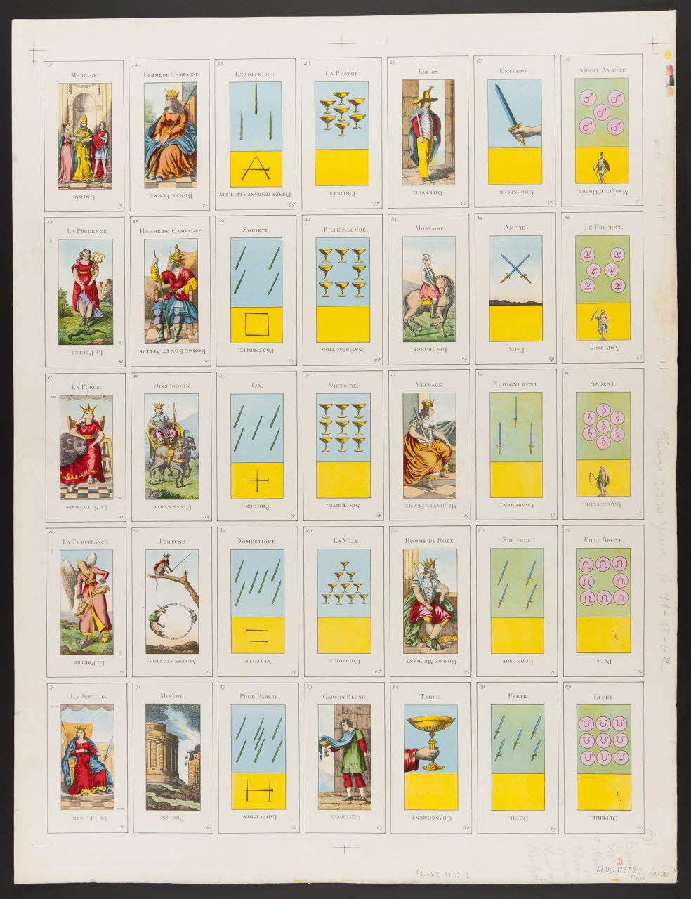 estampe Cartes de prédiction 1967.185.1237.2 Photo