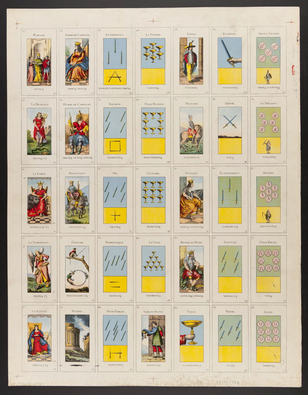 estampe Cartes de prédiction 1967.185.1238 Photo