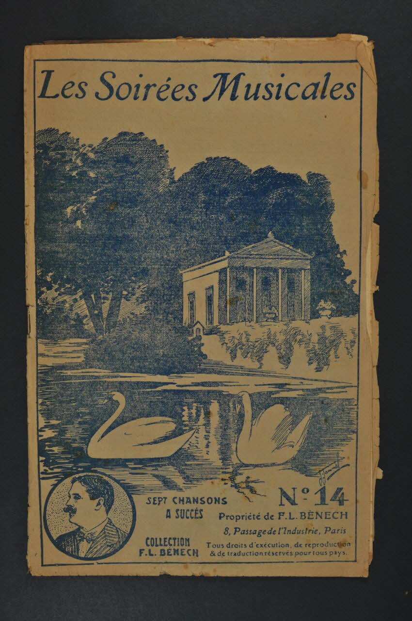 Ferdinand Louis Bénech ; Ernest Dumont ; Marc Hély ; Romain Desmoulins ; R. Champigny ; René De Buxeuil chanson petit format Île-de-France, France 1923 1965.176.54 Photo Mucem