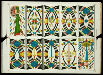 estampe Modèle d'ornementation de cartes à jouer 1967.185.1257.3 Photo