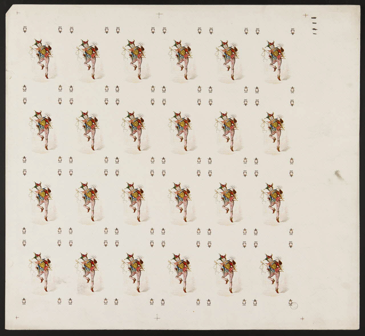 estampe Motifs pour revers de cartes à jouer 1967.185.1282 Photo