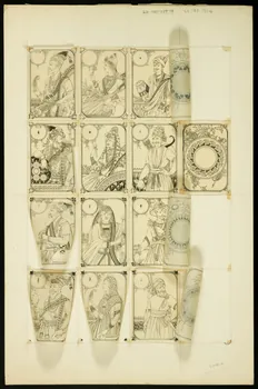 dessin Figures de carte à jouer 1967.185.1314 Photo