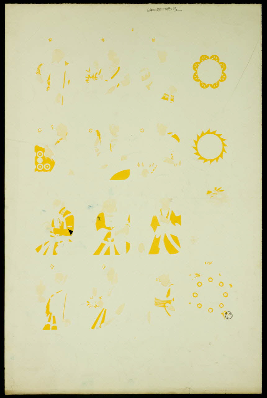 estampe Modèle vêtement pour cartes à jouer 1967.185.1323 Photo