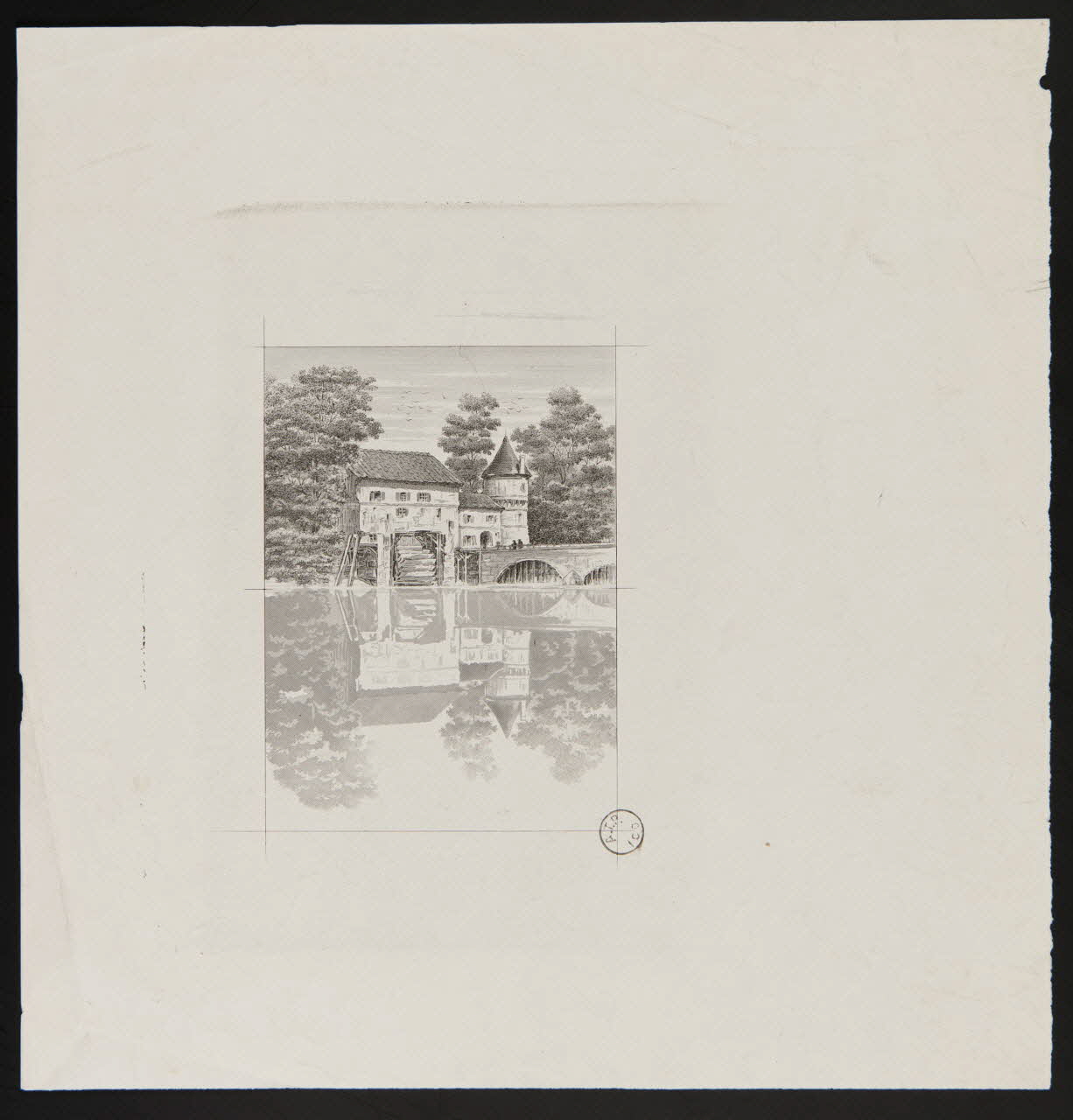 estampe Moulin à eau. 1967.185.1348.1 Photo