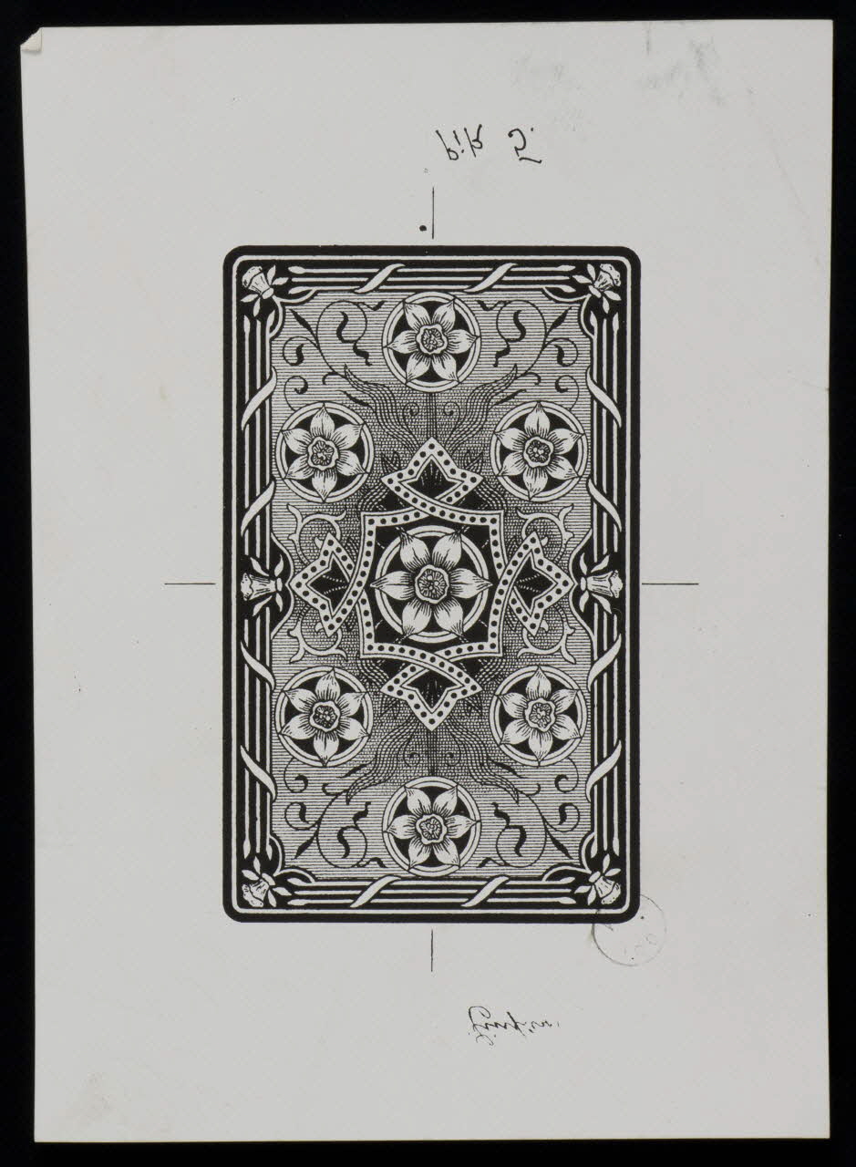 estampe Modèle de carte à jouer 1967.185.1364 Photo