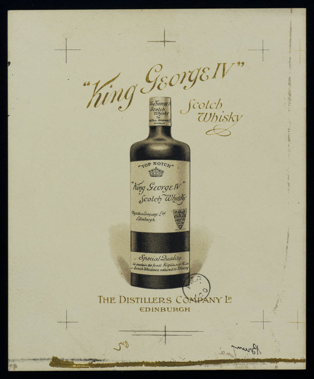 estampe "King George IV"  Scotch  Whisky 1967.185.1373.1 Photo