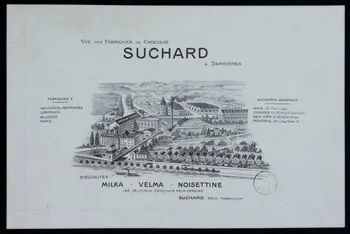 estampe VUE DES FABRIQUES DE CHOCOLAT  SUCHARD 1967.185.1377.1 Photo