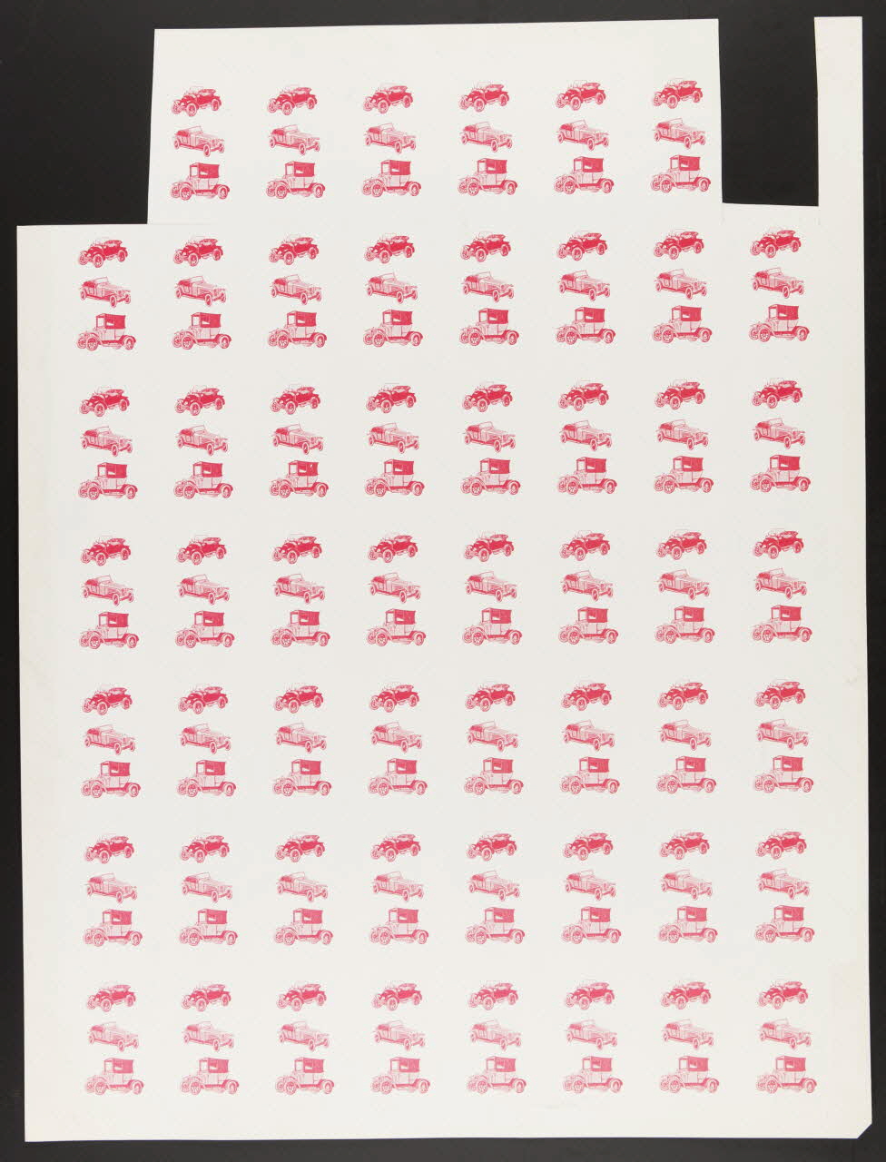 estampe Revers de cartes à jouer représentant des automobiles 1967.185.1387 Photo