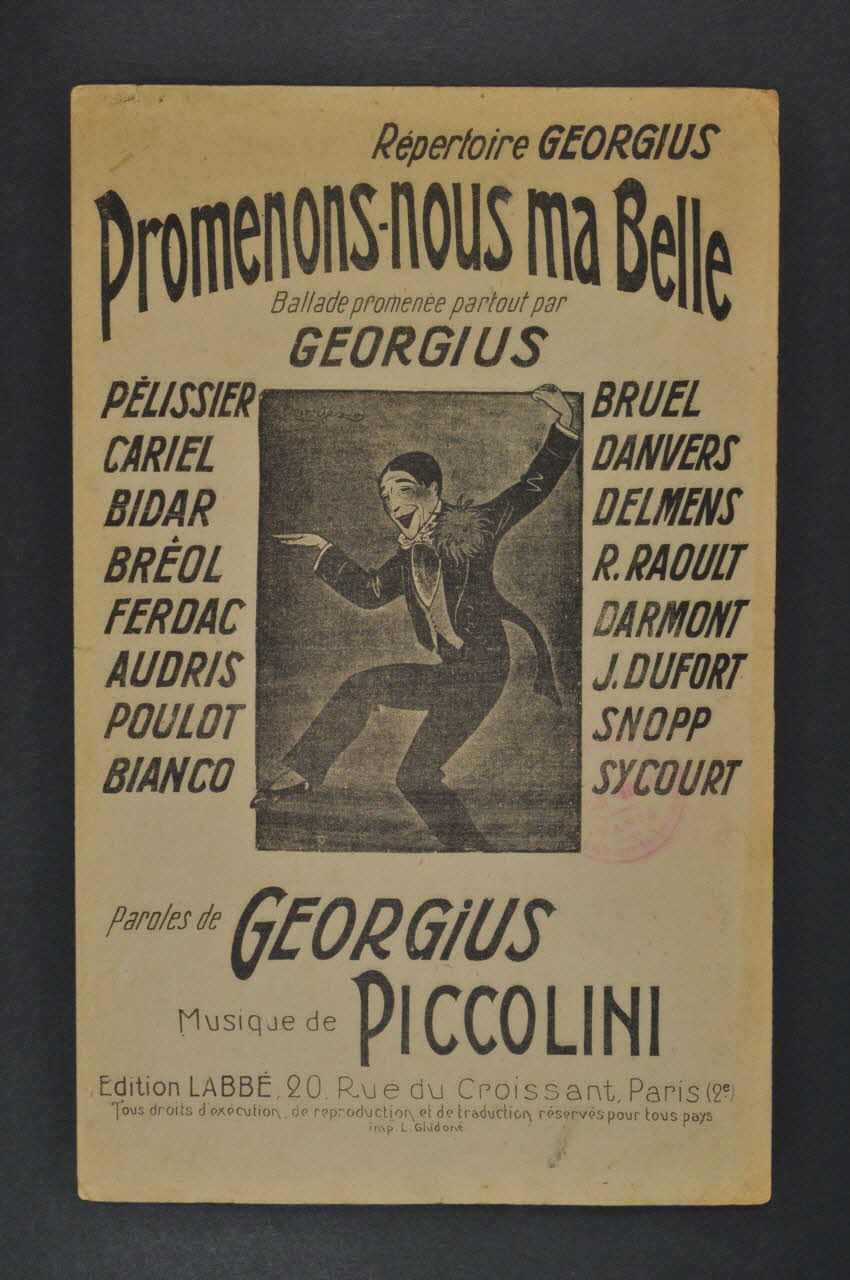 chanson petit format 1965.177.105 Photo Mucem