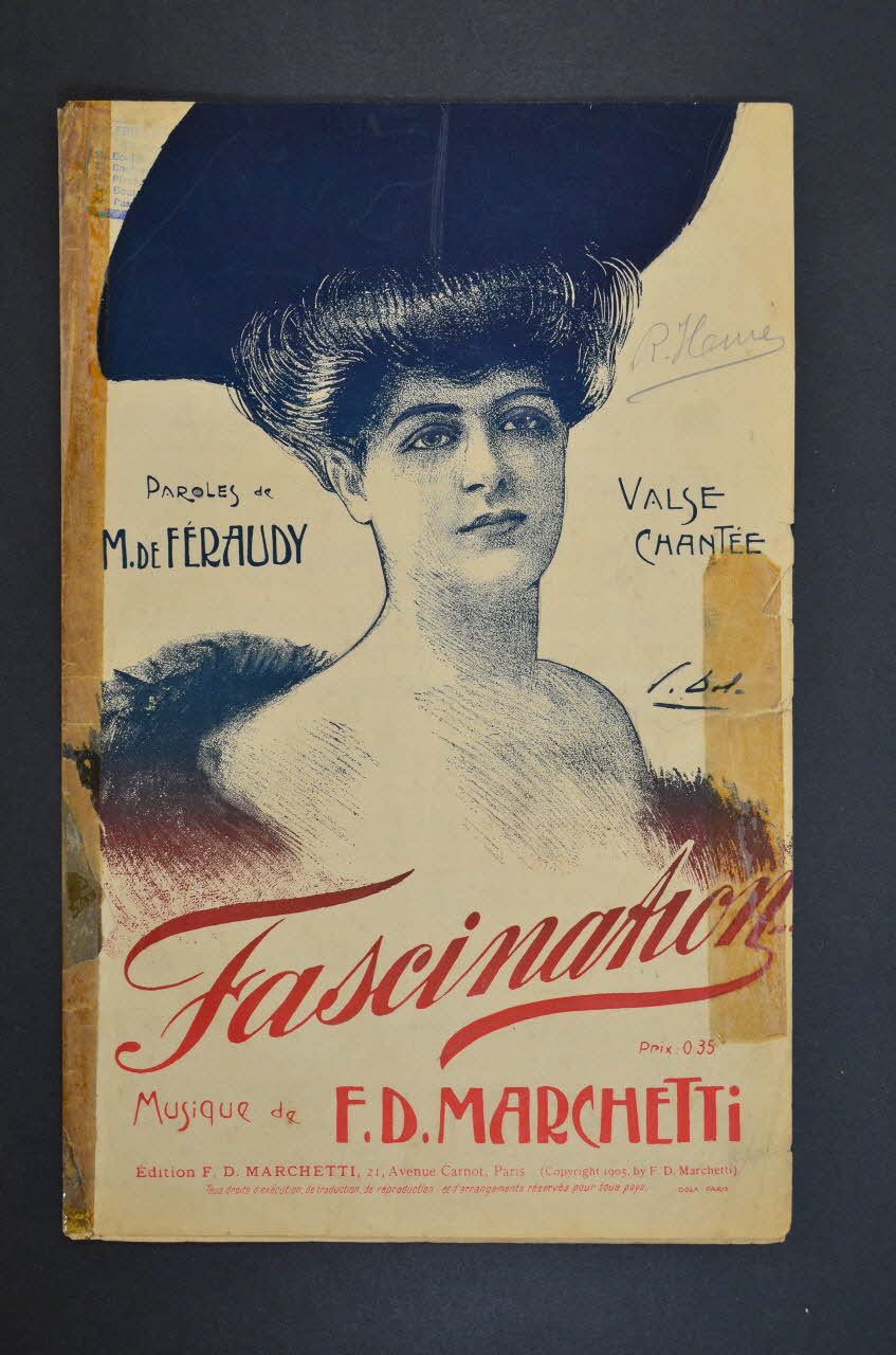 Maurice De Féraudy ; Fermo Dante Marchetti ; Paulette Darty chanson petit format Île-de-France, France 1905 1965.177.108 Photo Mucem