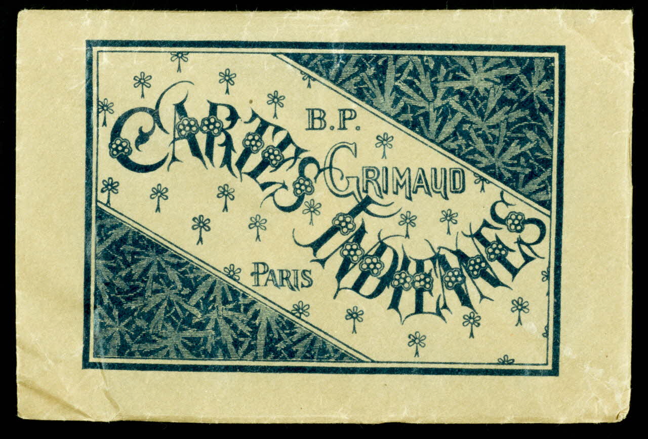 ENVELOPPE DE JEU DE CARTES CARTES INDIENNES 1967.185.1525  Photo