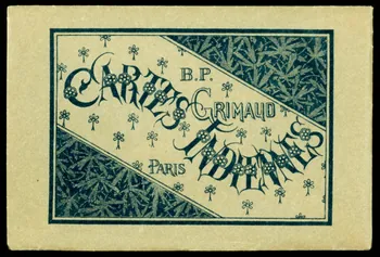 ENVELOPPE DE JEU DE CARTES CARTES INDIENNES  B.P.  GRIMAUD  PARIS 1967.185.1533  Photo