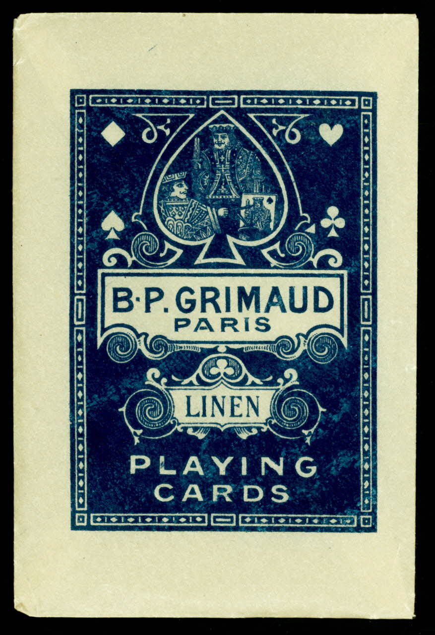 pochette B.P. GRIMAUD  PARIS  LINEN  PLAYING  CARDS 1967.185.1545 Photo