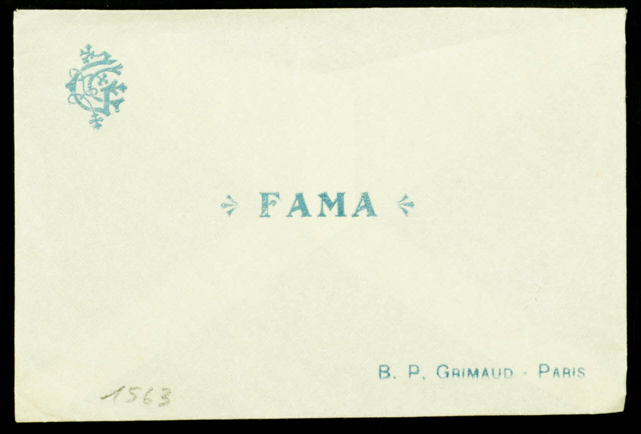 ENVELOPPE DE JEU DE CARTES FAMA 1967.185.1563  Photo