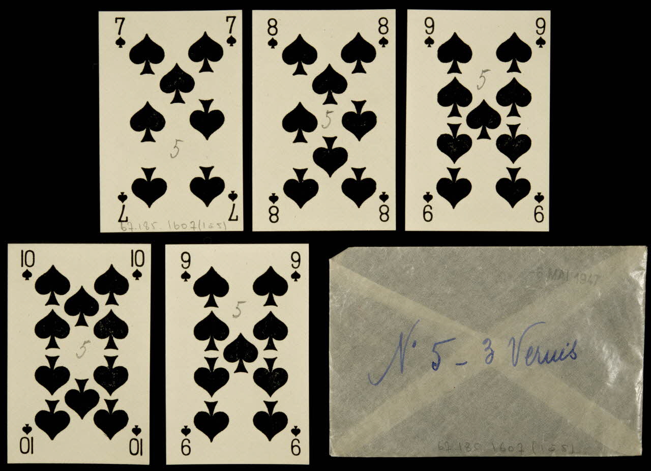 cartes à jouer Cartes à jouer 1967.185.1607.1/5 Photo