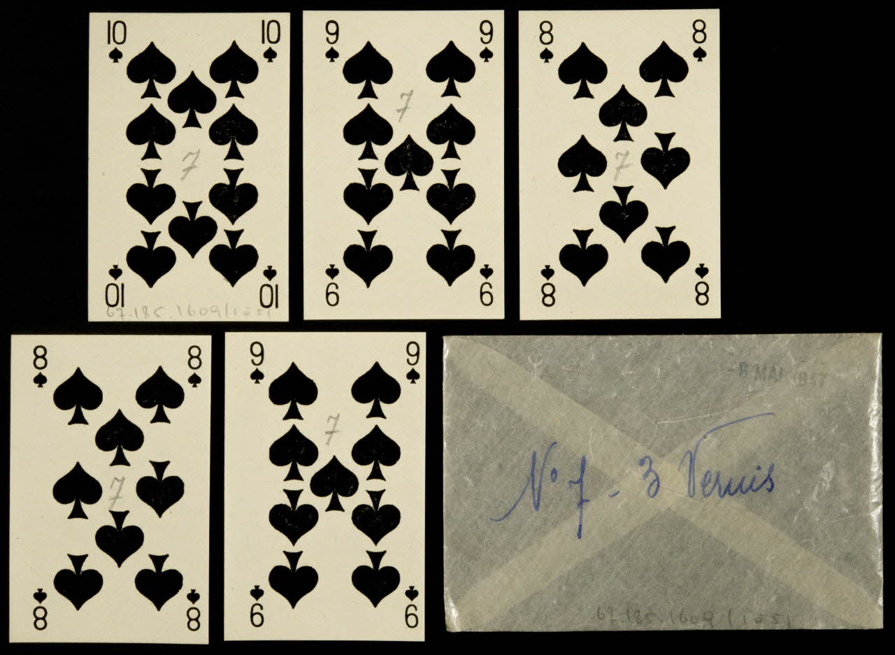 cartes à jouer Cartes à jouer 1967.185.1609.1/5 Photo