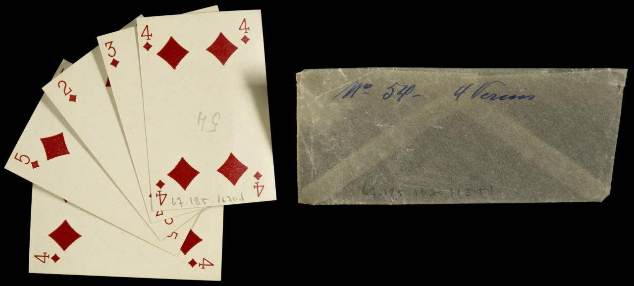 cartes à jouer Cartes à jouer 1967.185.1630.1/5 Photo