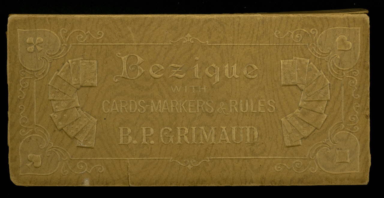 boite de jeu d'enfant Bezique  WITH  CARDS-MARKERS & RULES 1967.185.1638 Photo
