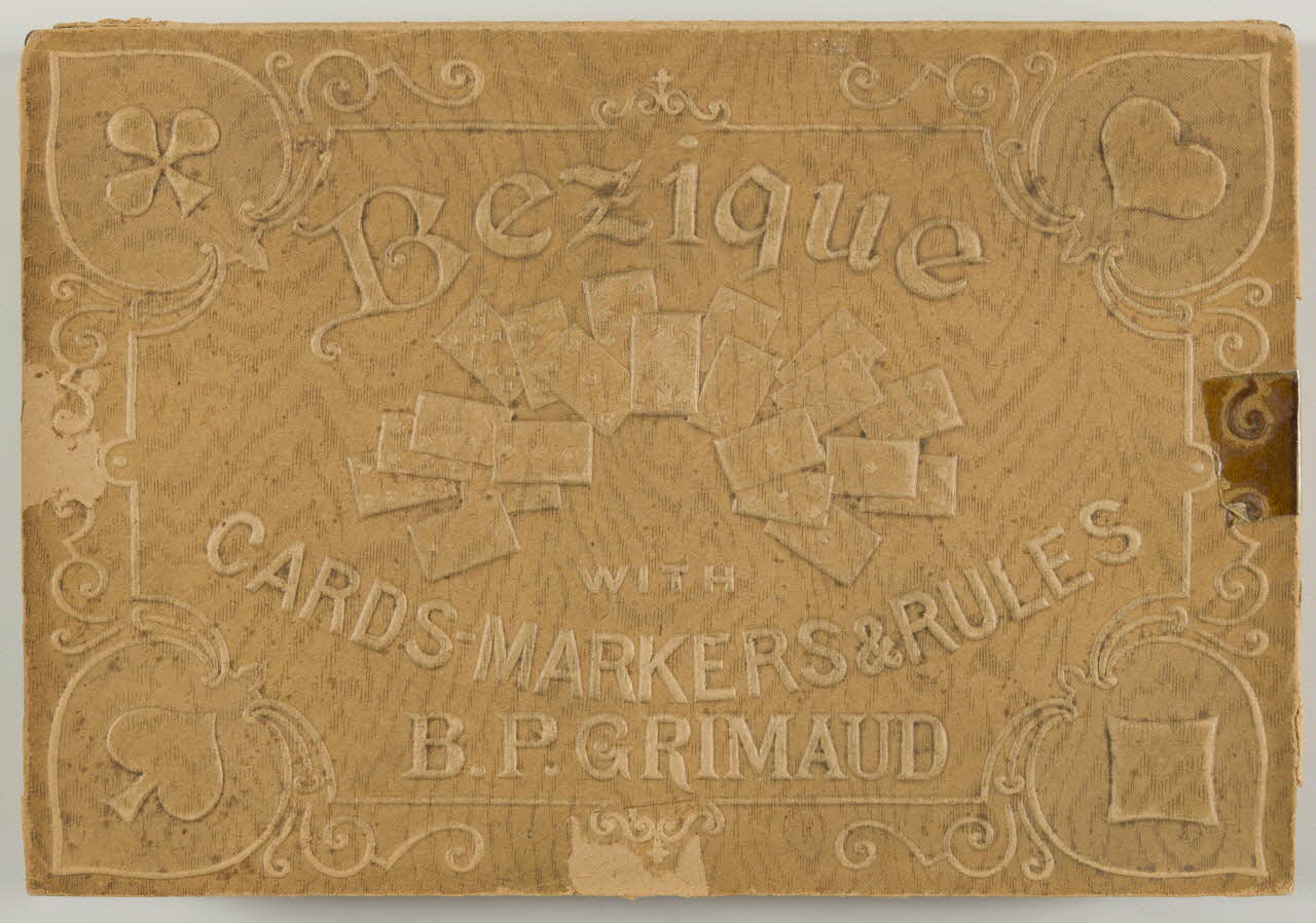 cartes à jouer Bezique  WITH  CARDS-MARKERS & RULES 1967.185.1641 Photo