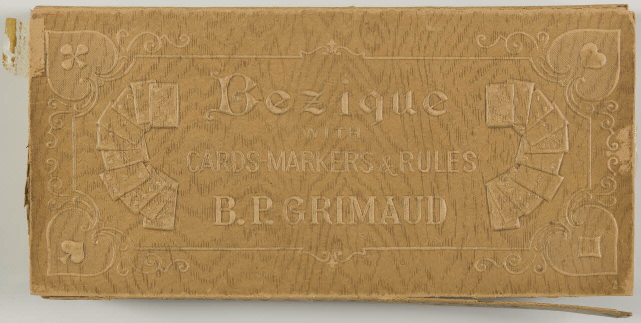 cartes à jouer Bezique  WITH  CARDS-MARKERS & RULES 1967.185.1642 Photo