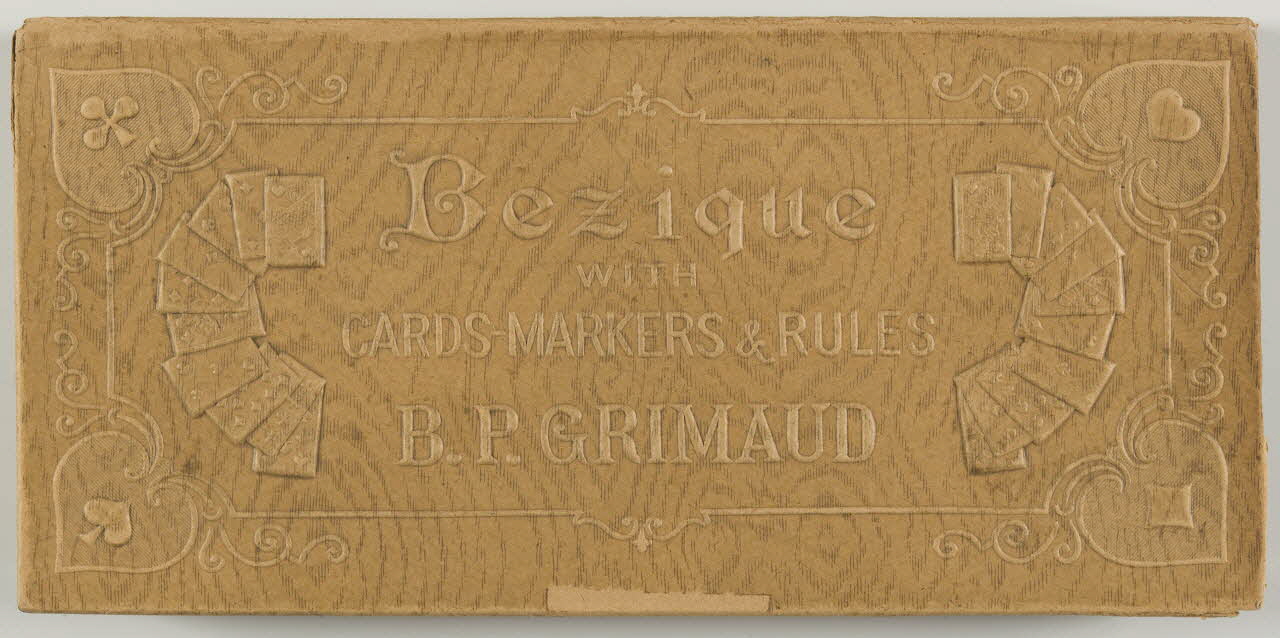cartes à jouer Bezique  WITH  CARDS-MARKERS & RULES 1967.185.1644 Photo