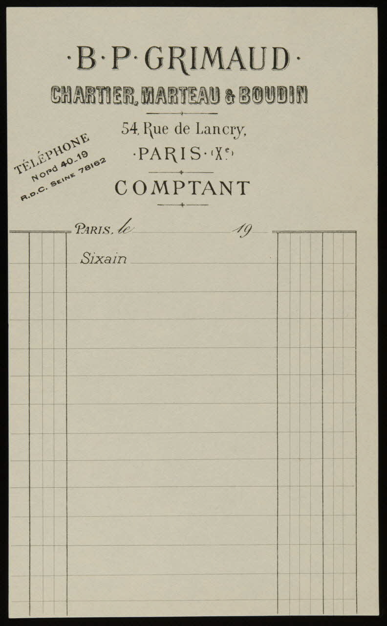 estampe .B.P.GRIMAUD. 1967.185.1778.8 Photo