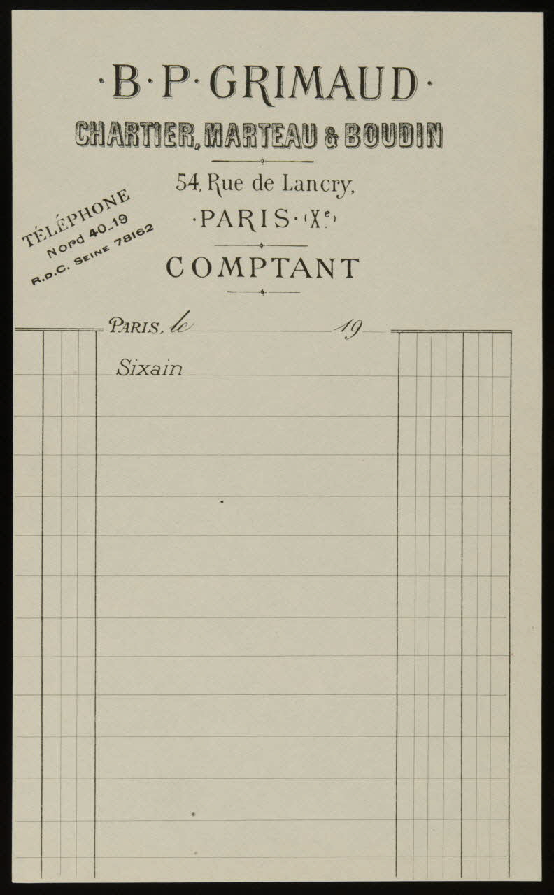 estampe .B.P.GRIMAUD. 1967.185.1778.9 Photo
