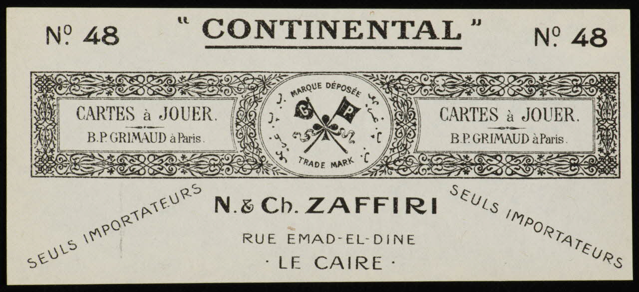 estampe "CONTINENTAL" 1967.185.1781.10 Photo