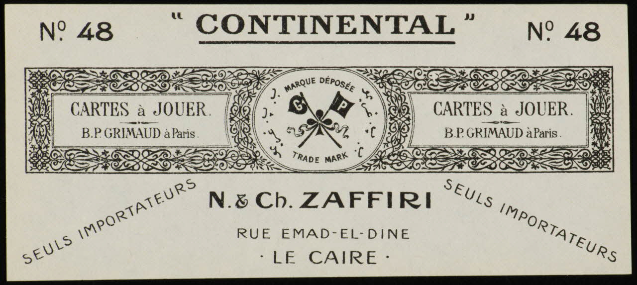 estampe "CONTINENTAL" 1967.185.1781.14 Photo