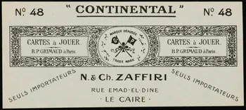estampe "CONTINENTAL" 1967.185.1781.14 Photo