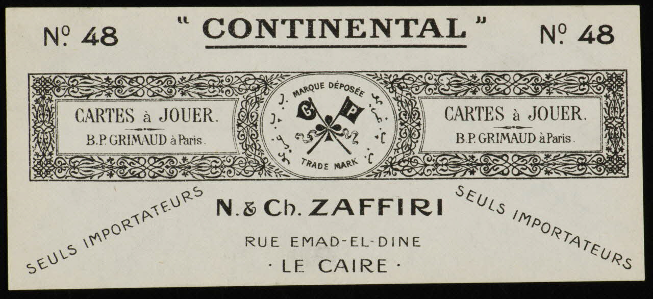 estampe "CONTINENTAL" 1967.185.1781.17 Photo