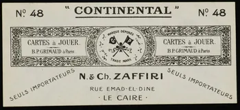 estampe "CONTINENTAL" 1967.185.1781.17 Photo