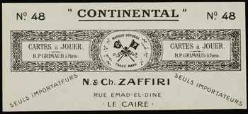 estampe "CONTINENTAL" 1967.185.1781.5 Photo