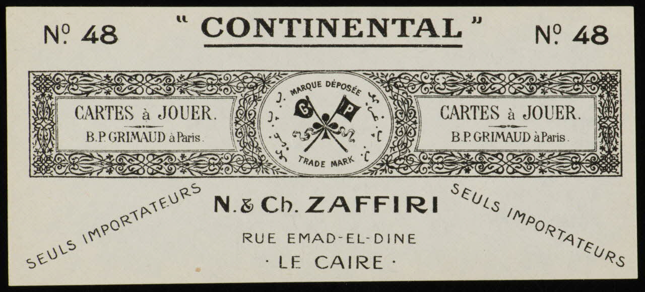 estampe "CONTINENTAL" 1967.185.1781.9 Photo