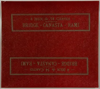 estampe BRIDGE - CANASTA - RAMI 1967.185.1782.6  Photo
