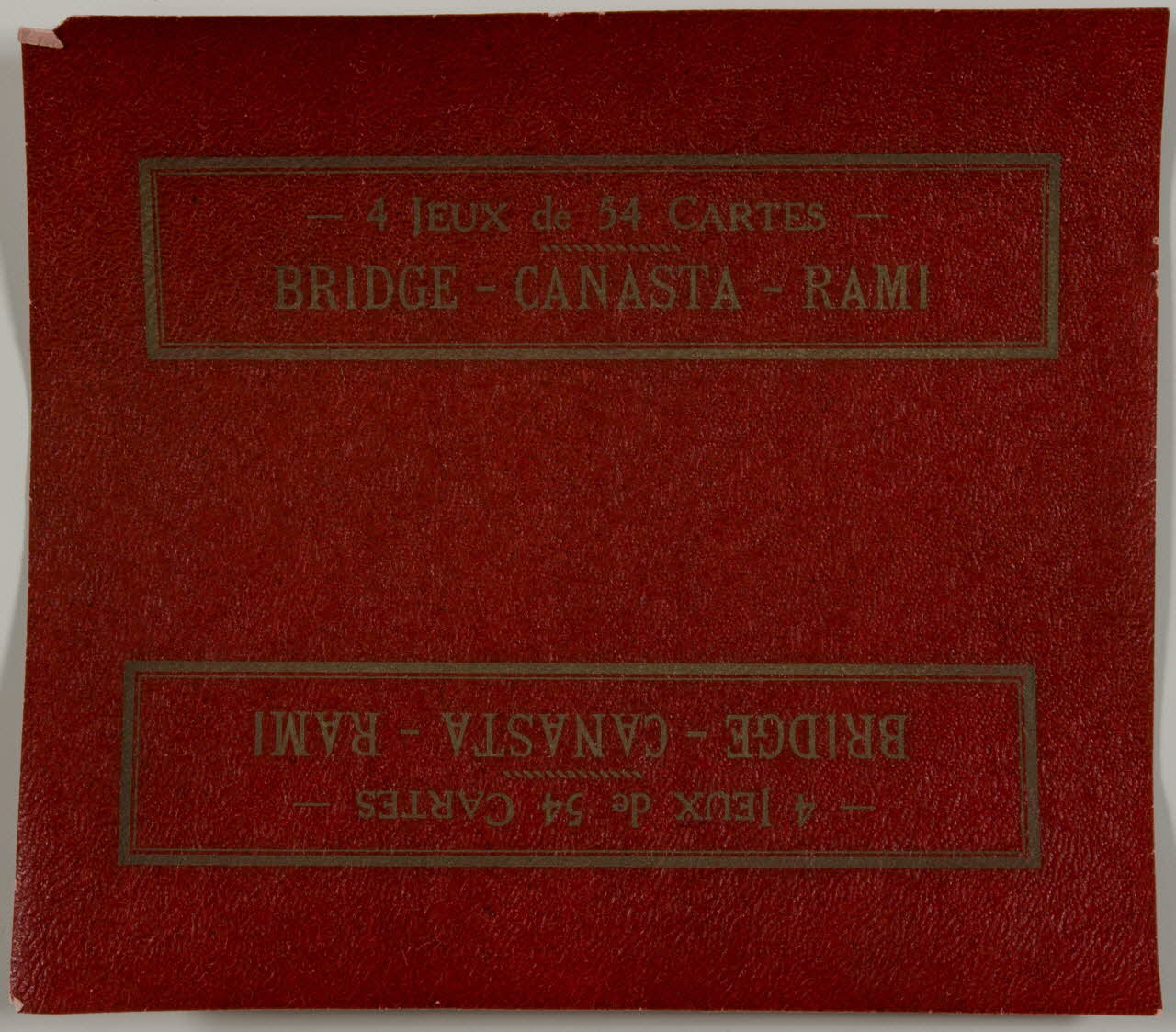estampe BRIDGE - CANASTA - RAMI 1967.185.1782.8 Photo