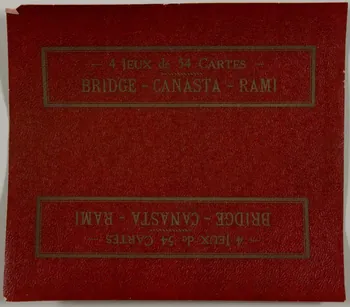 estampe BRIDGE - CANASTA - RAMI 1967.185.1782.8  Photo