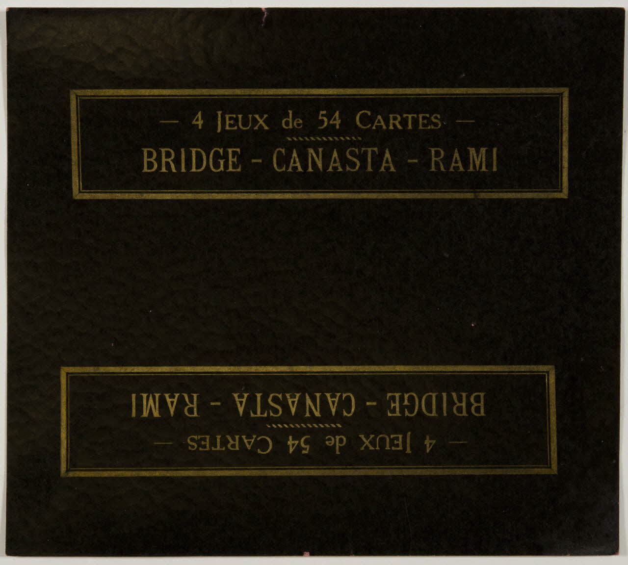 estampe BRIDGE - CANASTA - RAMI 1967.185.1783.1 Photo