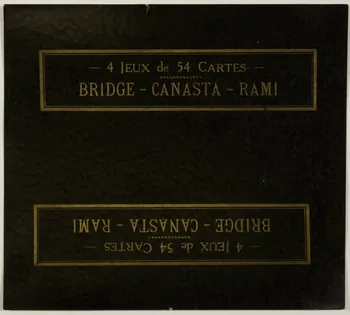 estampe BRIDGE - CANASTA - RAMI 1967.185.1783.1  Photo