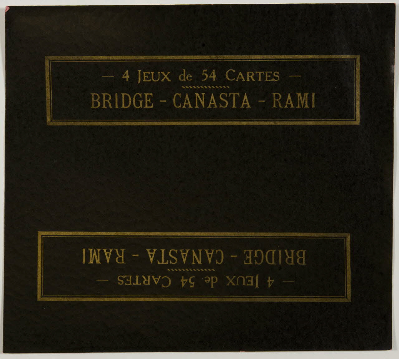 estampe BRIDGE - CANASTA - RAMI 1967.185.1783.2 Photo