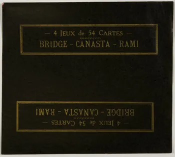 estampe BRIDGE - CANASTA - RAMI 1967.185.1783.2  Photo