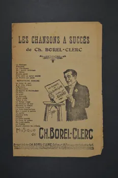Charles Borel-Clerc ; Adolphe Bérard chanson petit format Île-de-France, France 1918 1966.192.25 Photo Mucem