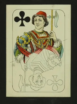 cartes à jouer Prototype de carte à jouer : valet de trèfle 1967.185.1825 Photo