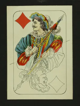 cartes à jouer Prototype de carte à jouer : valet de carreau 1967.185.1828 Photo
