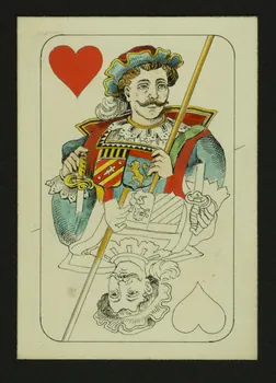 cartes à jouer Prototype de carte à jouer : valet de coeur 1967.185.1835 Photo